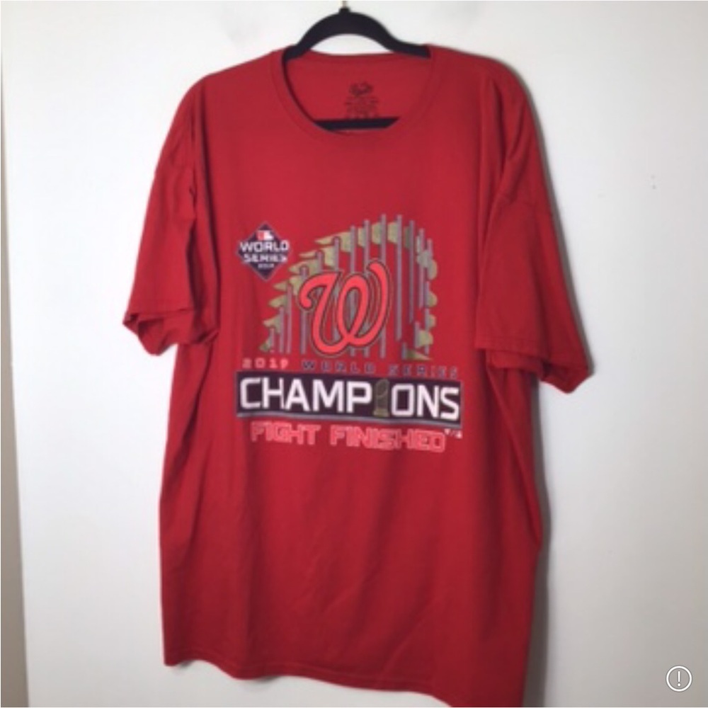 Washington nationals baseball men Tshirt 2xl 2019 championship world series